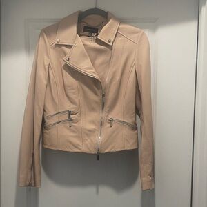 Beautiful Blush toned Leather Jacket